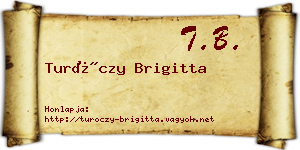 Turóczy Brigitta névjegykártya